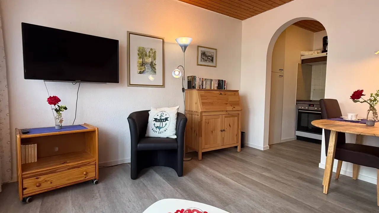 Blich in den Wohnbereich der Ferienwohnung